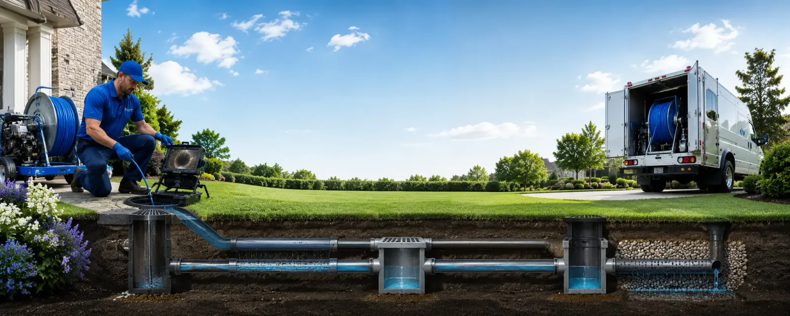 Outdoor drain cleaning information for Victor, IA